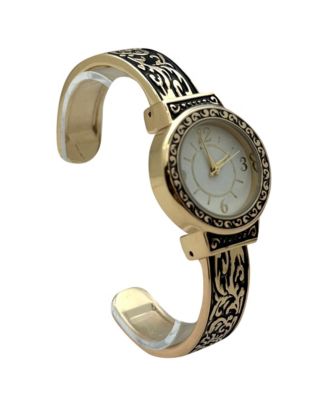 Antique Style Elegant Cuff Women Watch, Gold
