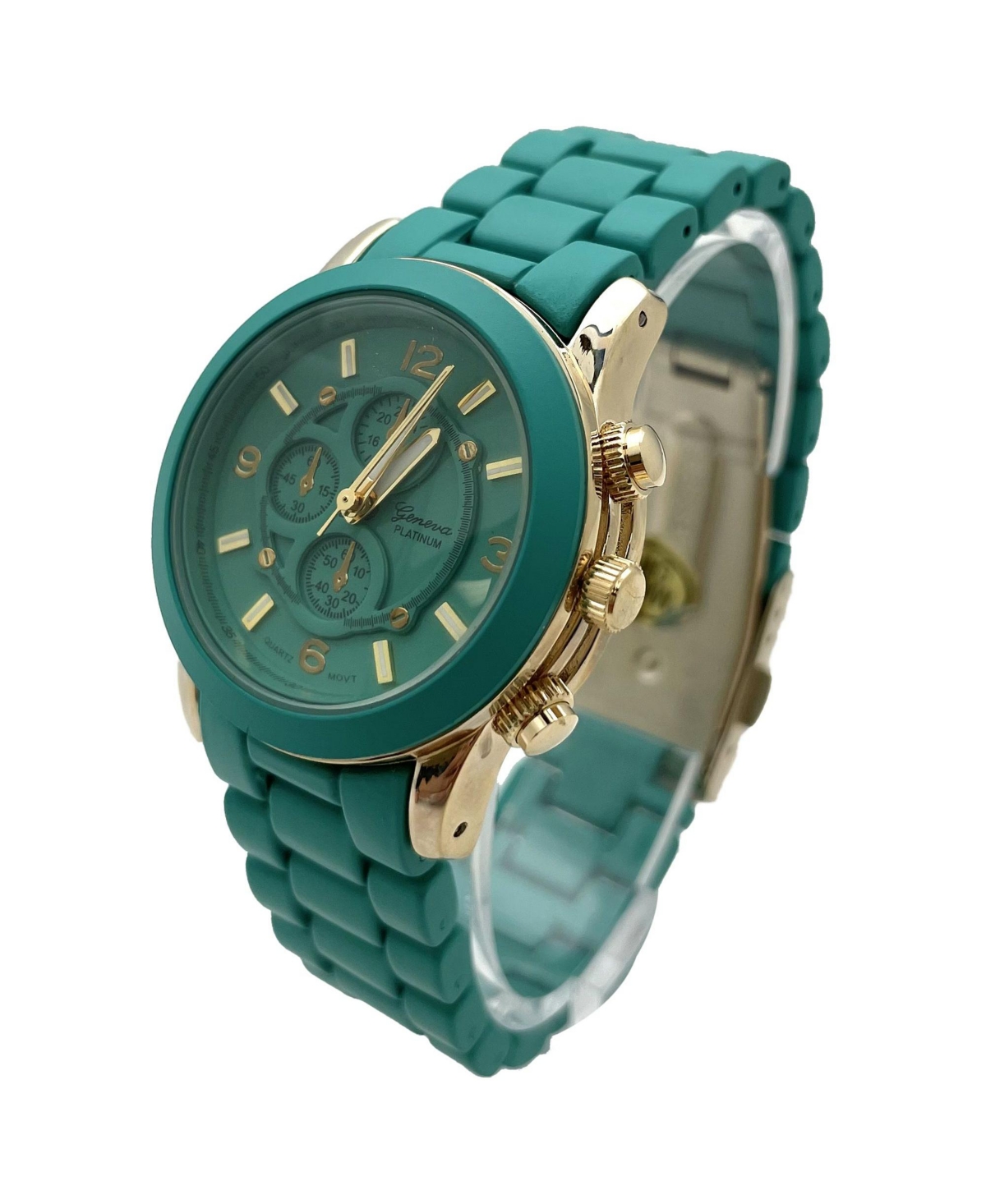 Olivia Pratt Teal Soft Band Lightweight Every Day Soft Colors Women Watch