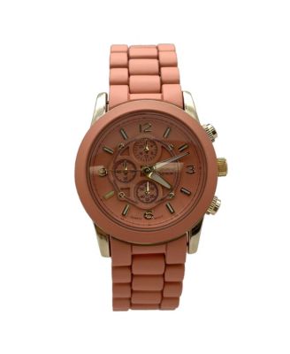 Coral Soft Band Lightweight Every Day Soft Colors Women Watch