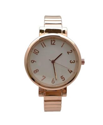 Rose Gold Round Face Every Day Versatile Bangle Women Watch