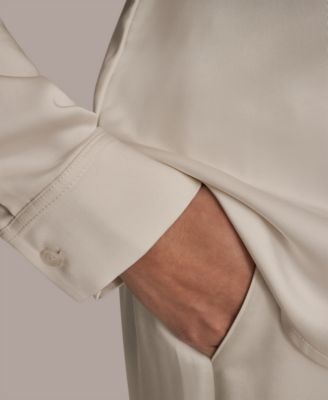 Women's Woven Button-Down Shirt