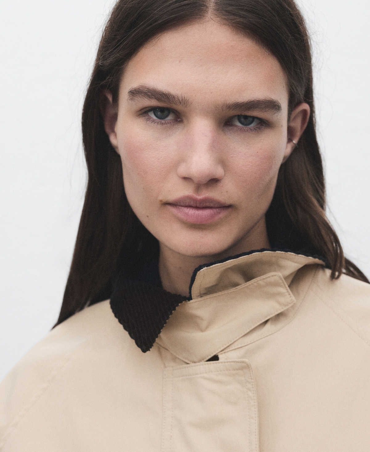 Mango Women's Corduroy Collar Cotton Jacket