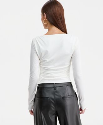 Women's Boat-Neck Jersey Top, Macy's Exclusive