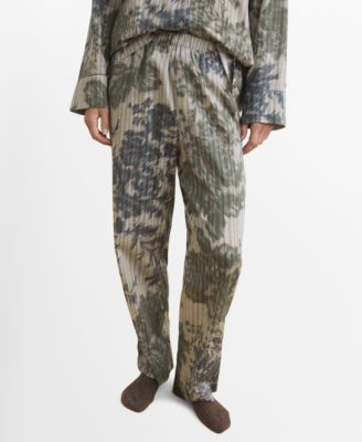 Women's Blurred Print Pajama Bottoms