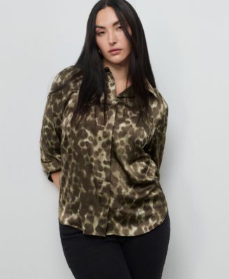 Women's Satin Print Shirt