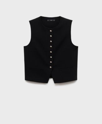 Women's Jewel Buttons Vest