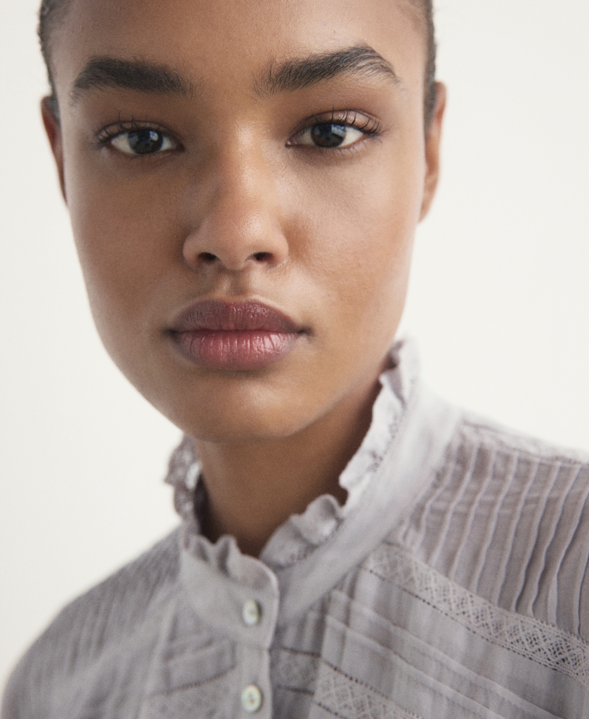 Mango Women's Short-Sleeved Cotton Nightdress