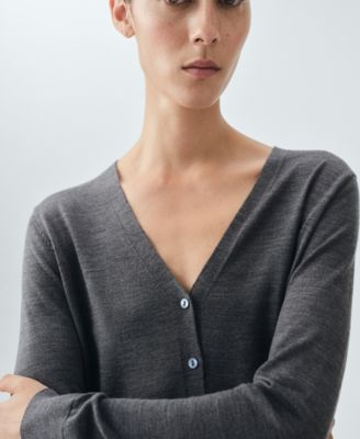 Women's Wool V-Neck Cardigan
