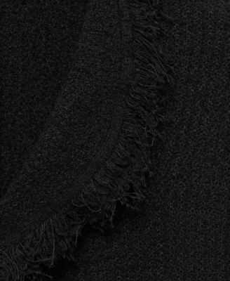 Women's Frayed Trim Crossover Top