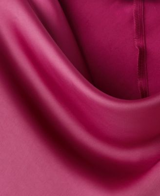 Women's Flared-Sleeve Satin Dress