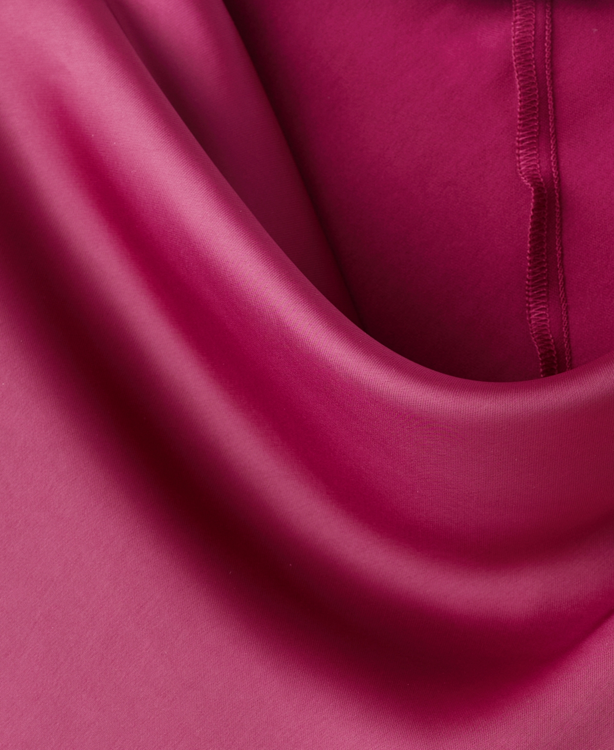 Mango Women's Flared-sleeve Satin Dress In Burgundy