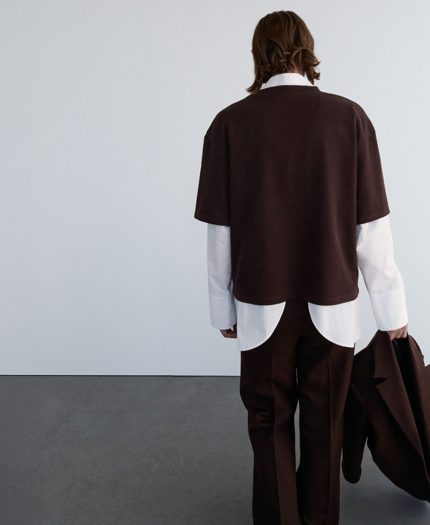 Женская футболка Mango Oversized Cotton, цвет: Коричневый — фото 2