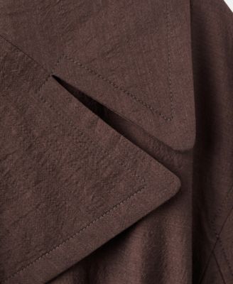 Women's Long Virgin Wool Trench Coat