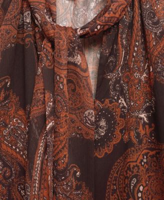 Women's Paisley Print Blouse
