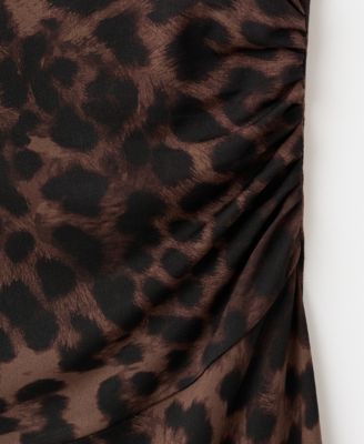 Women's Leopard-Print Fitted Dress