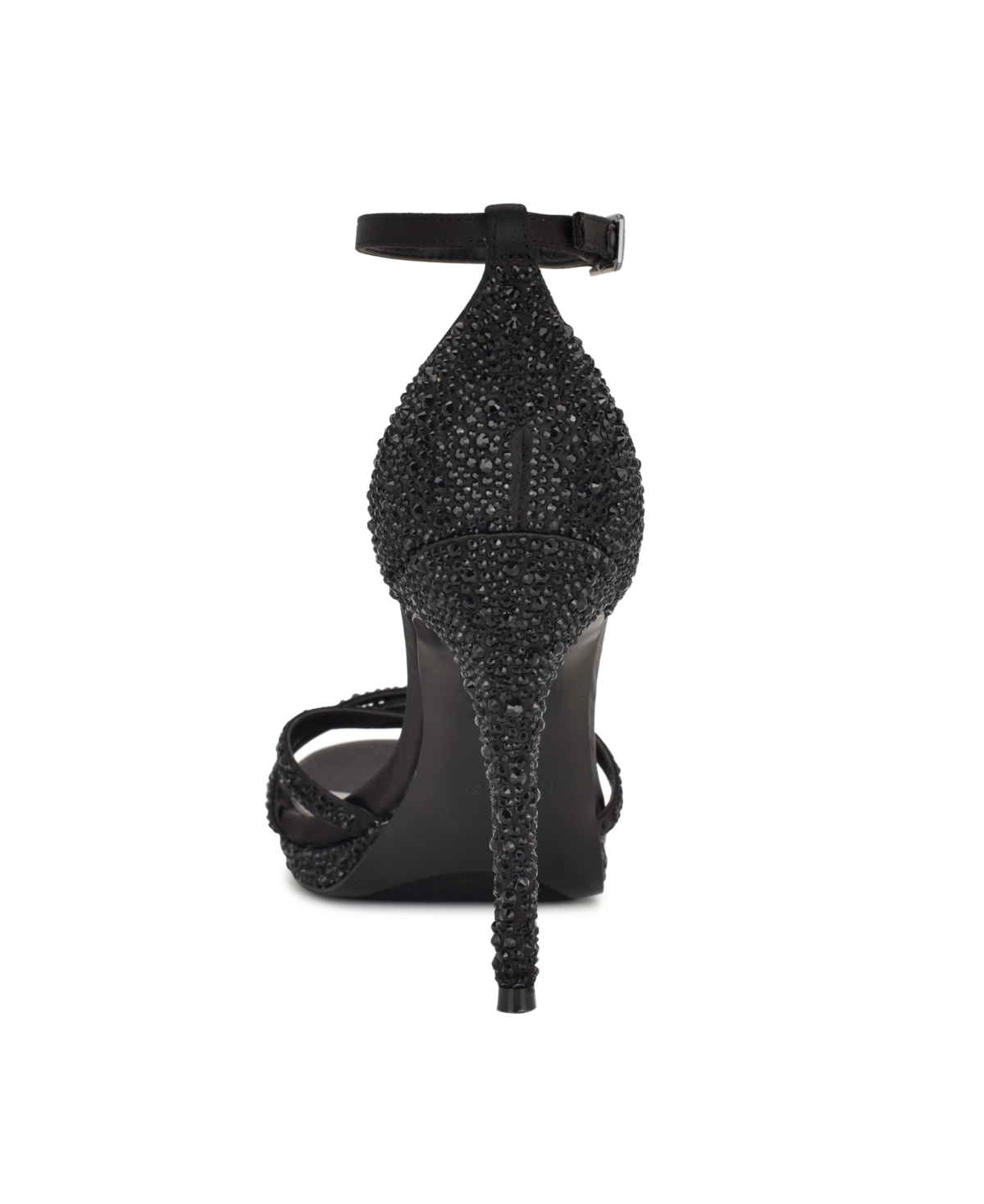 Nine West Women's Lartay Embellished Strappy Stiletto Dress Sandals In Black