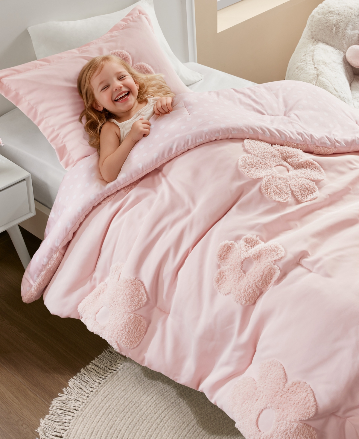 Intelligent Design Gracie Floral Reversible 3-pc. Comforter Set, Twin In Pink