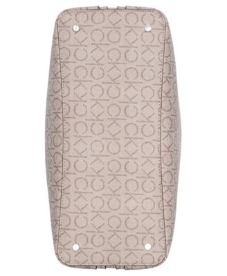 Garnet Signature Triple Compartment Large Top Zipper Tote Bag