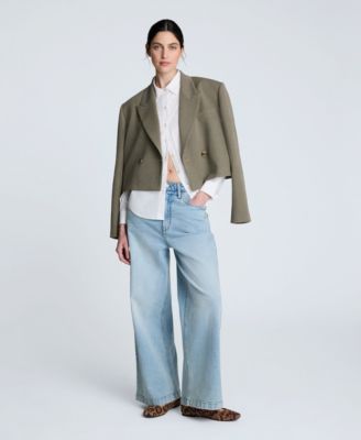 Women's Solid Poplin Button Front Shirt