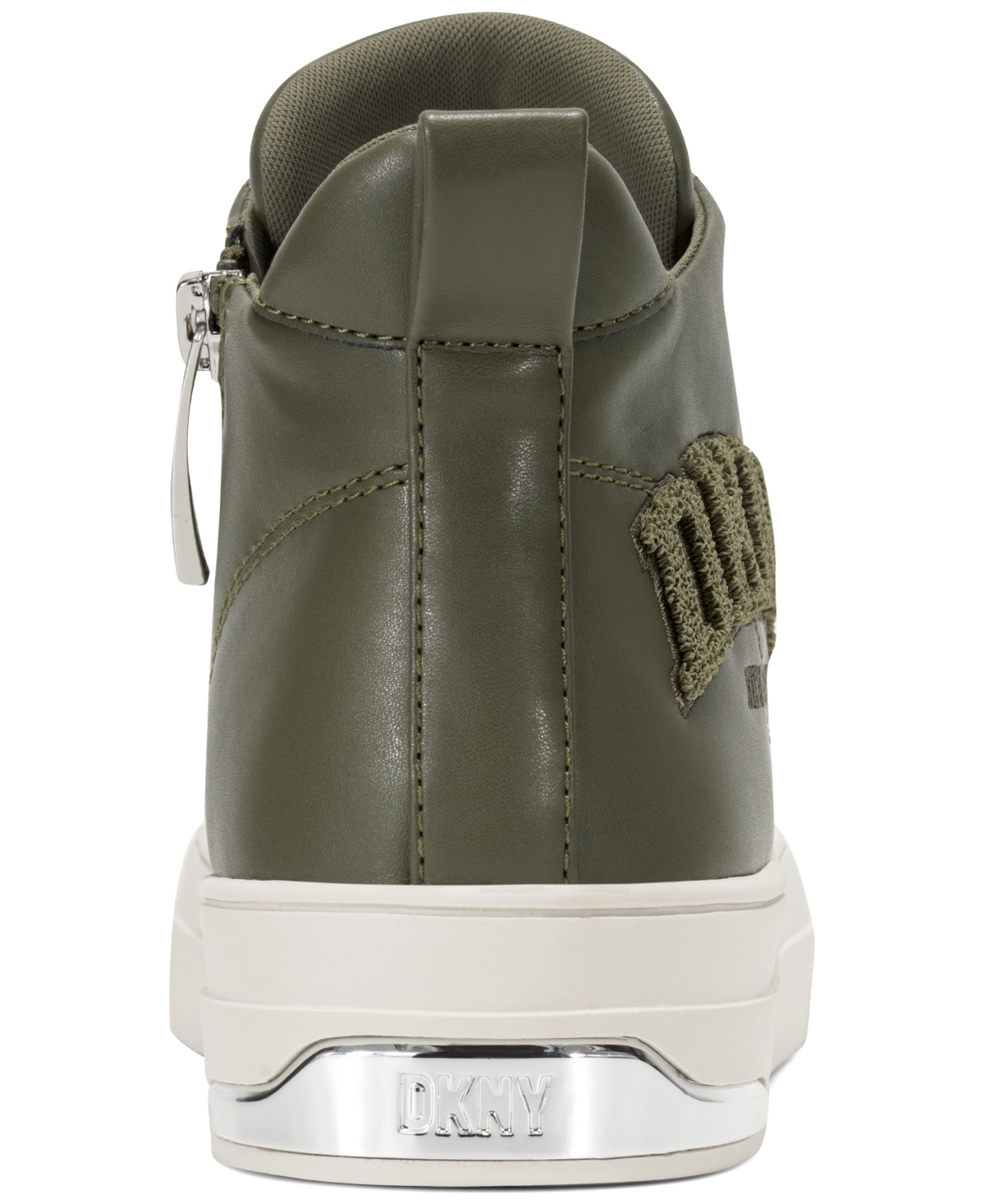 Dkny Women's Yaser Lace Up Mid Sneaker In Green