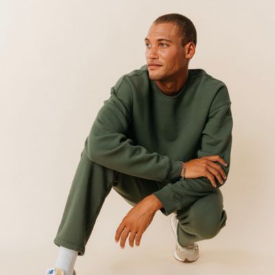 Men’s Organic Cotton Teddy Oversized Crewneck