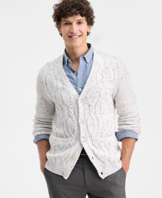 Club Room - Men's Elv Cable Cardigan Sweater