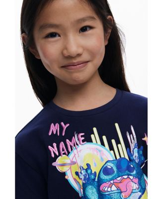 Girls Girls's Stitch V-neck T-shirt