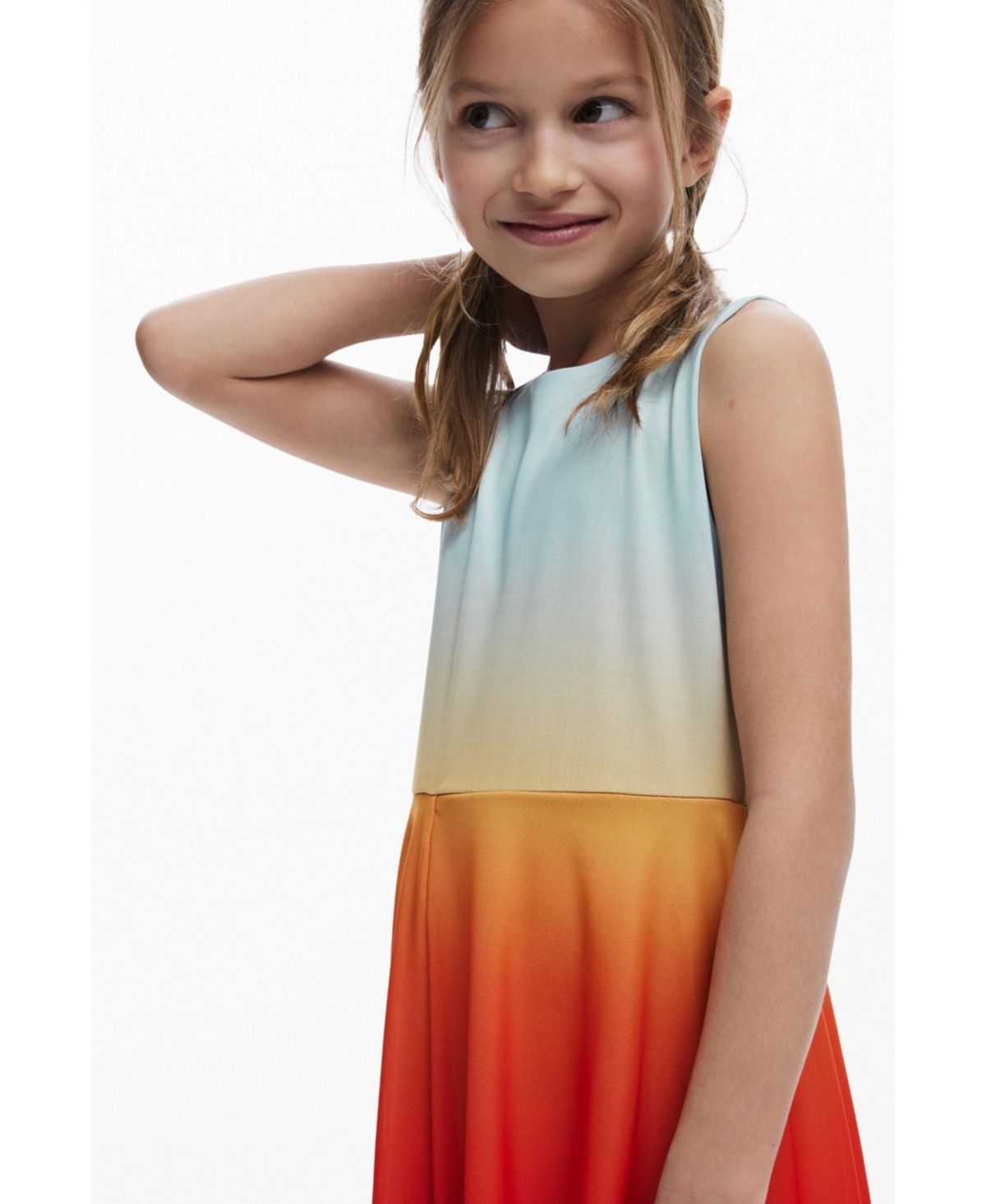 Desigual Girls Girls's Ombre Short Dress In Multi