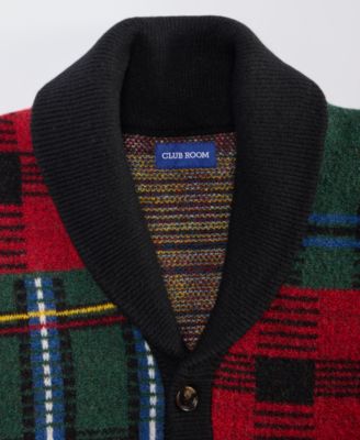Men's Holiday Blocked Shawl Sweater, Macy's Exclusive 