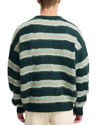 Men's Fuzzy Crew Knit Sweater