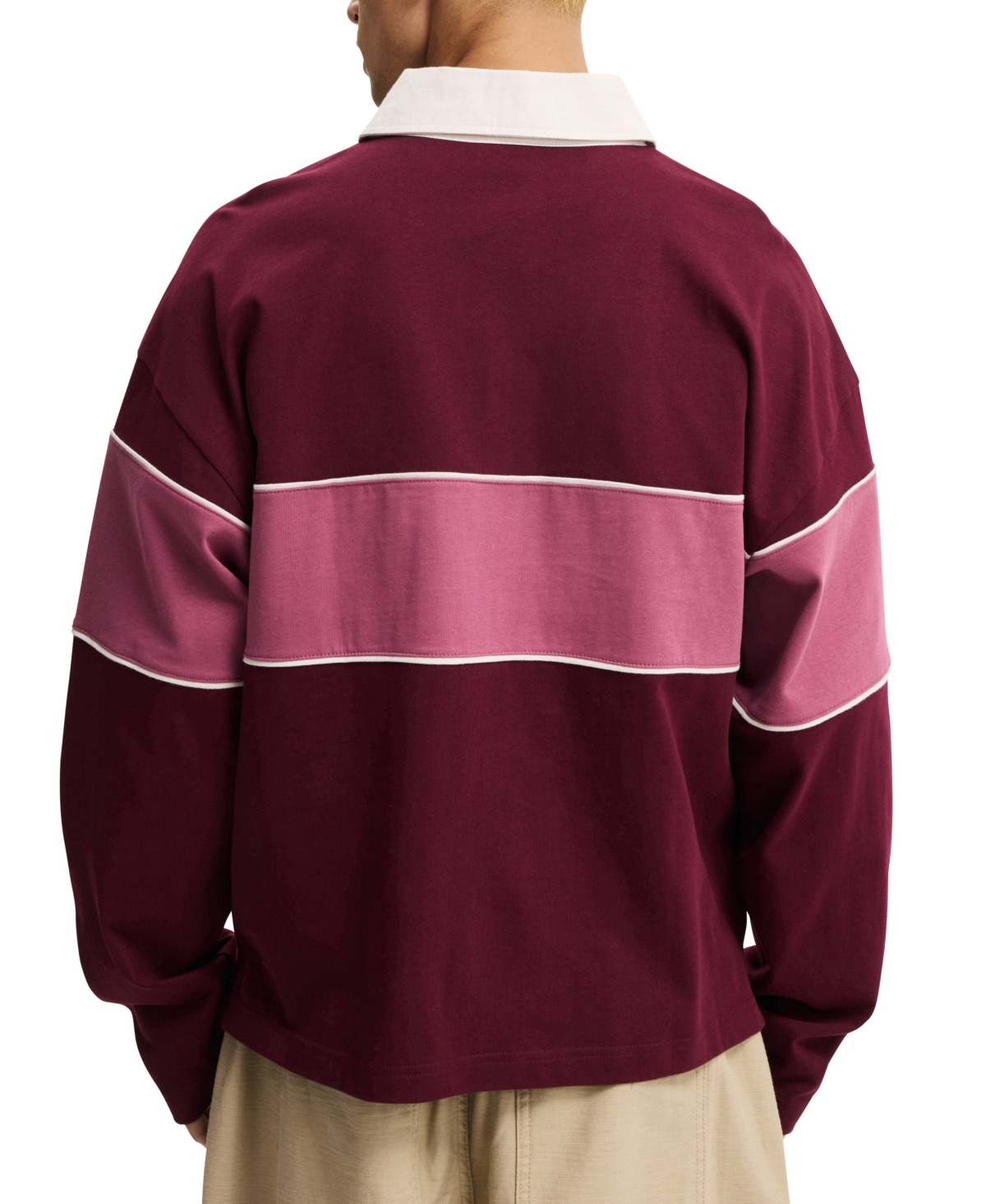 Cotton On Men's Cropped Fit Rugby Shirt