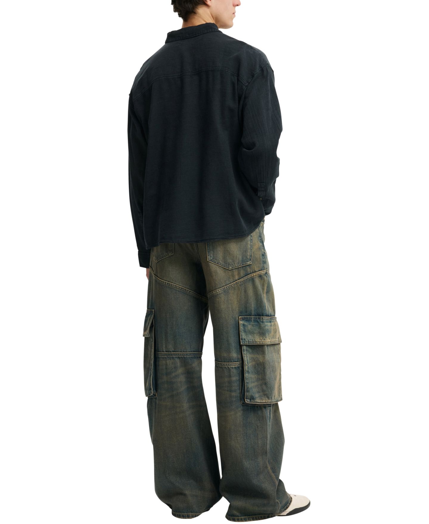 Мужские джинсы COTTON ON Super Baggy Jean, цвет: Синий — фото 3