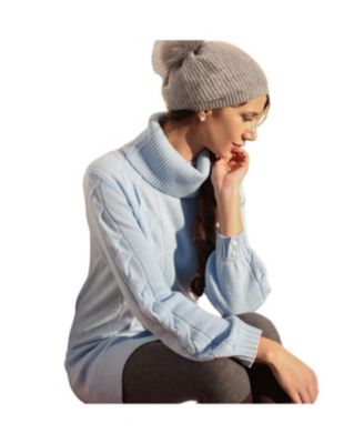 Women's Bellemere Cashmere Turtleneck Mini-Sweater