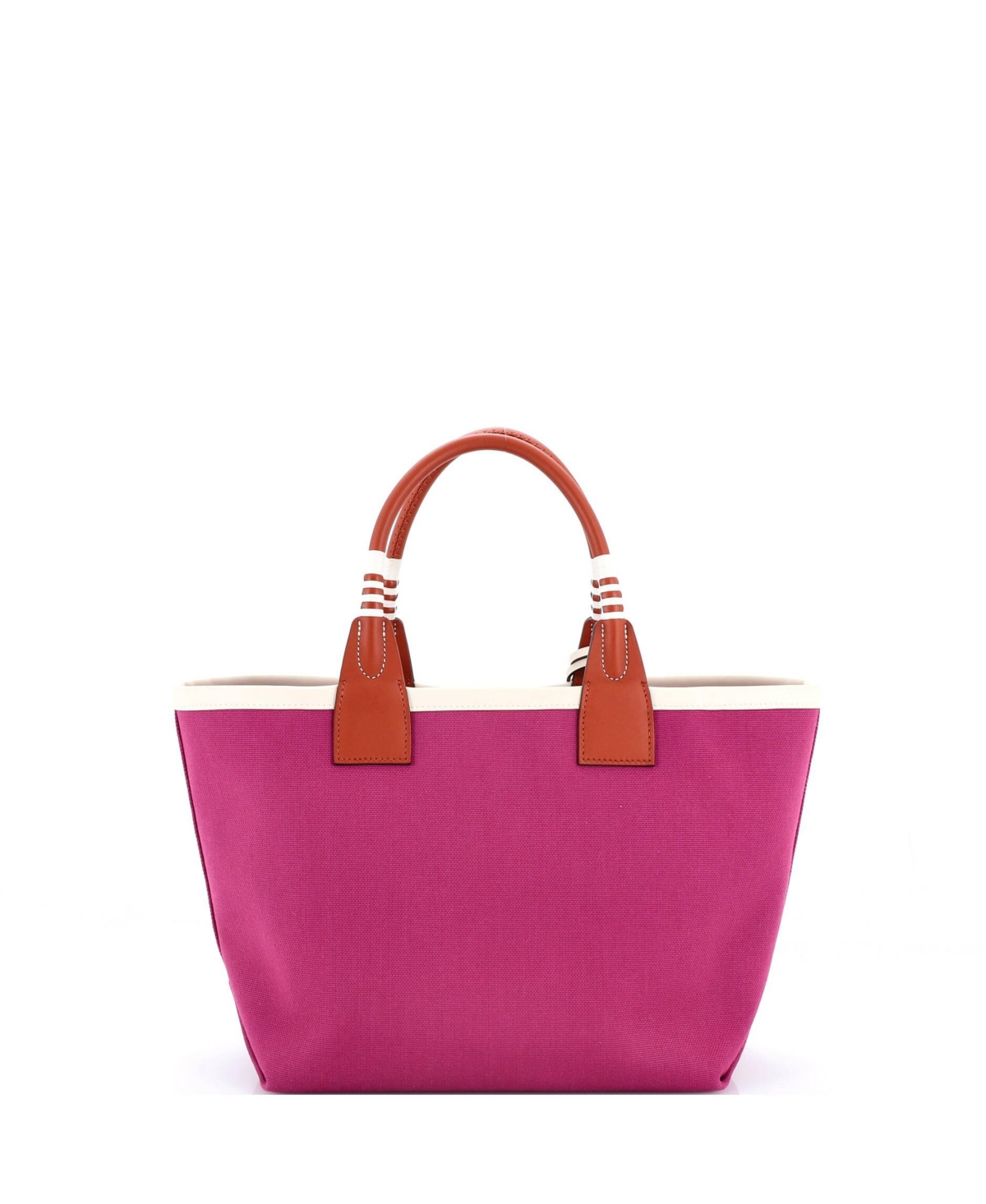 Pre-Owned HERMA‰S 25 Sac Steeple Tote Toile with Leather