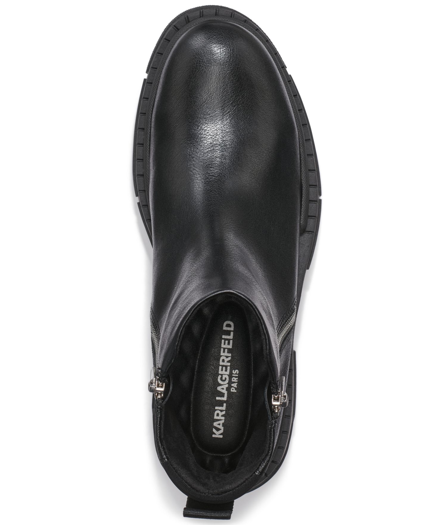 Мужские ботинки KARL LAGERFELD PARIS Quinn - Side Zip Boot, цвет: Чёрный — фото 4