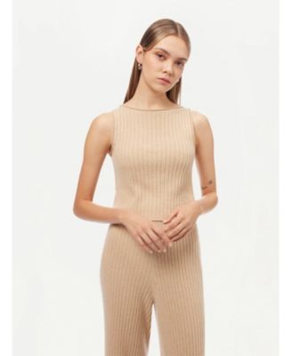 Women's Cashmere Crop Top