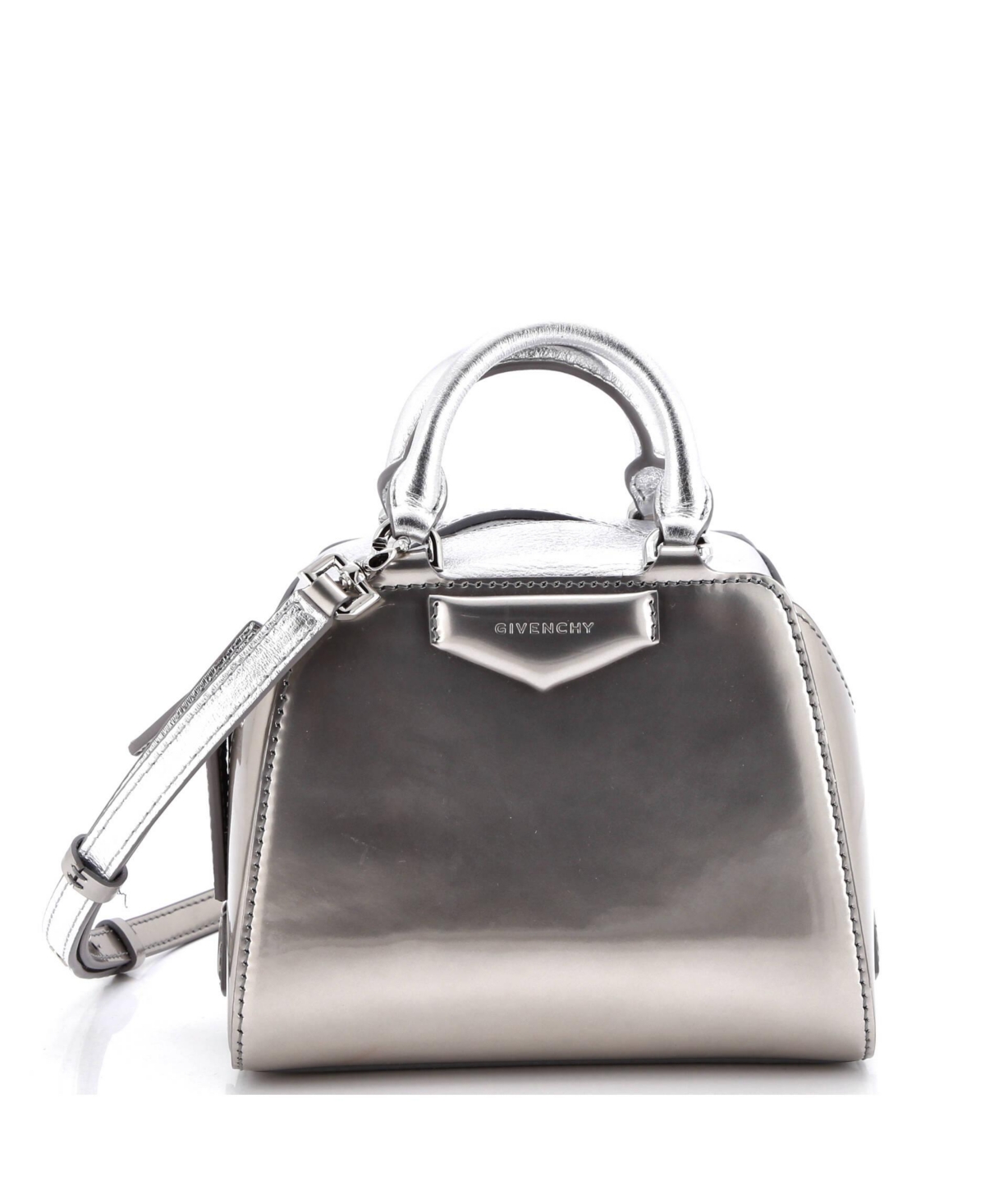 Pre-Owned Givenchy Nano Antigona Cube Bag Leather