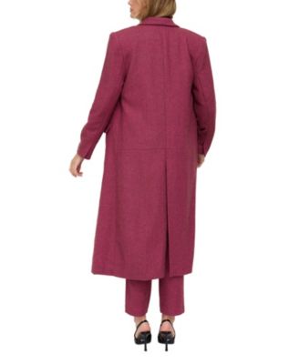 Women's Jakki Tailored Herringbone Print Coat