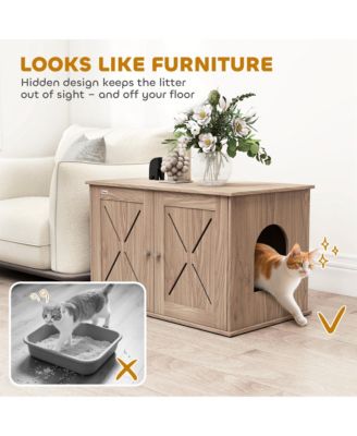 Cat Litter Box Enclosure, Hidden Cat Litter Box Furniture,