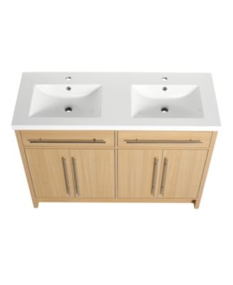Bathroom Vanity with Resin Sink and Soft-Close Doors