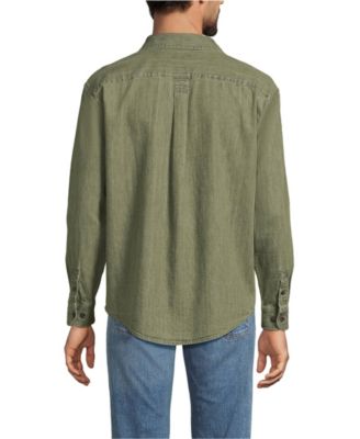 Men's Long Sleeve Indigo Work Shirt