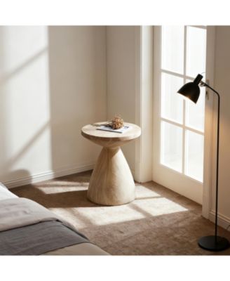 Streamdale Cement Outdoor Accent Table - Terrazzo Style