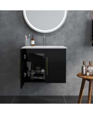 Bathroom Vanity with Sink and Decorative Handle