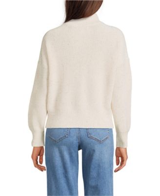 Women's Petite Drifter Shaker Wedge Quarter Zip Sweater