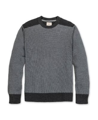 Men's Organic Crew Neck Shoulder Detail Sweater