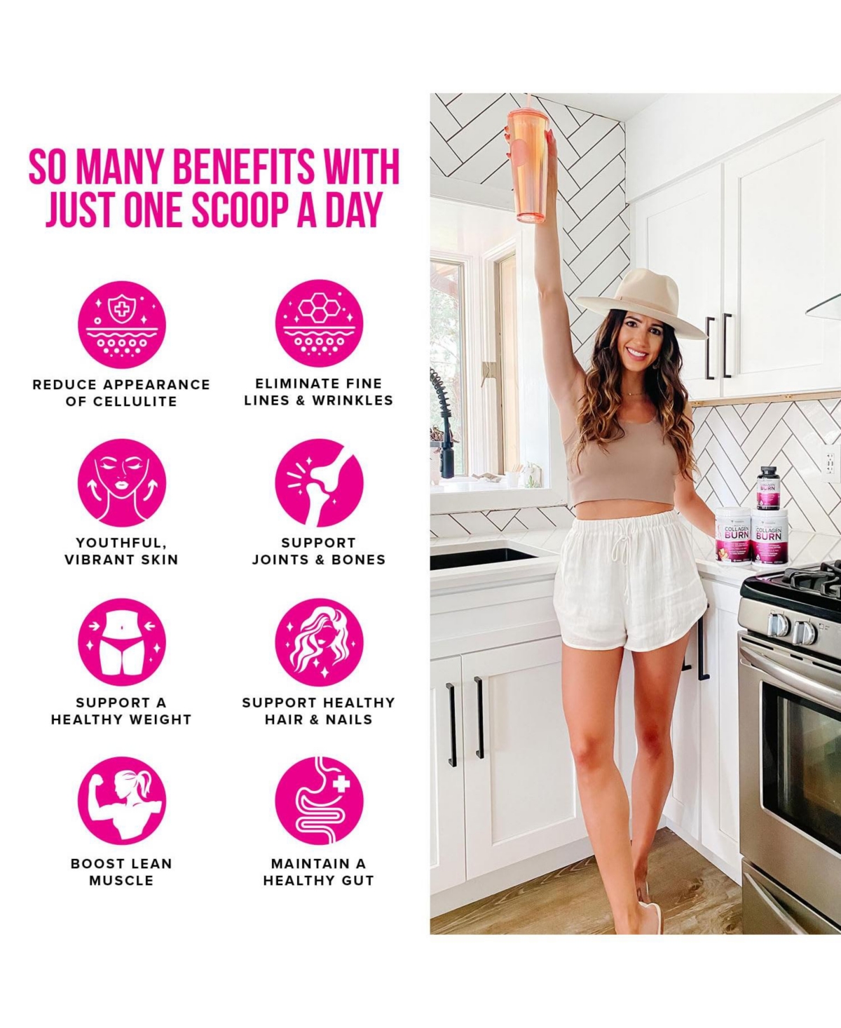 Vitauthority Multi Collagen Burn, Tropical Punch, 325gm