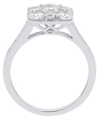 Lab-Grown Diamond Ring (2 ct. t.w.) in 14K Gold-Plated Sterling Silver