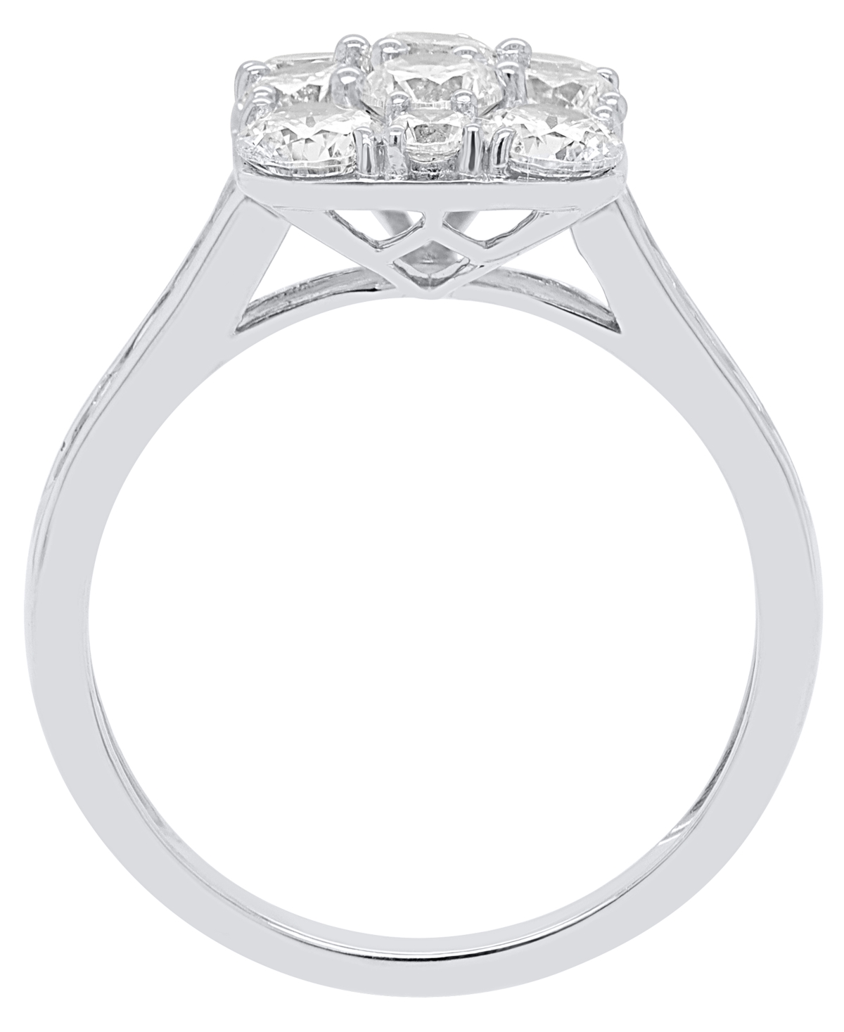 Forever Grown Diamonds Lab-Grown Diamond Ring (2 ct. t.w.) in 14K Gold-Plated Sterling Silver