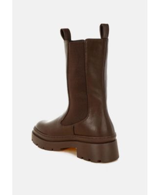 Women's Jolt Elasticated Gussets Lug Sole Boots