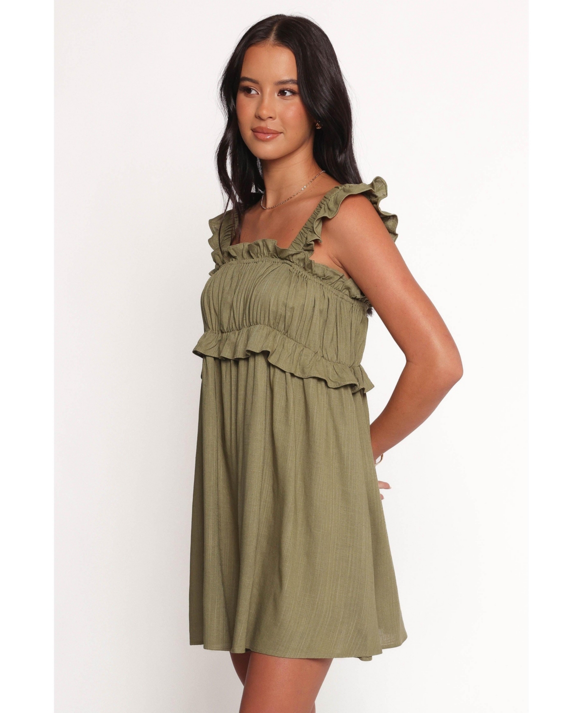Petal and Pup Women's Orion Frill Strap Mini Dress